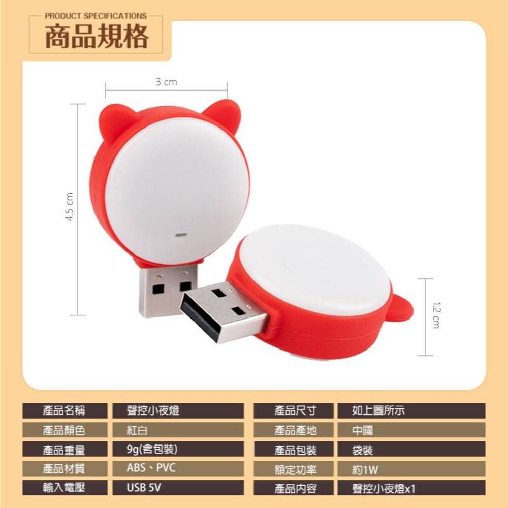 【智能語音 萌貓造型】萌貓可愛語音聲控夜燈 小夜燈 桌面夜燈 房間樓梯間廁所-細節圖9