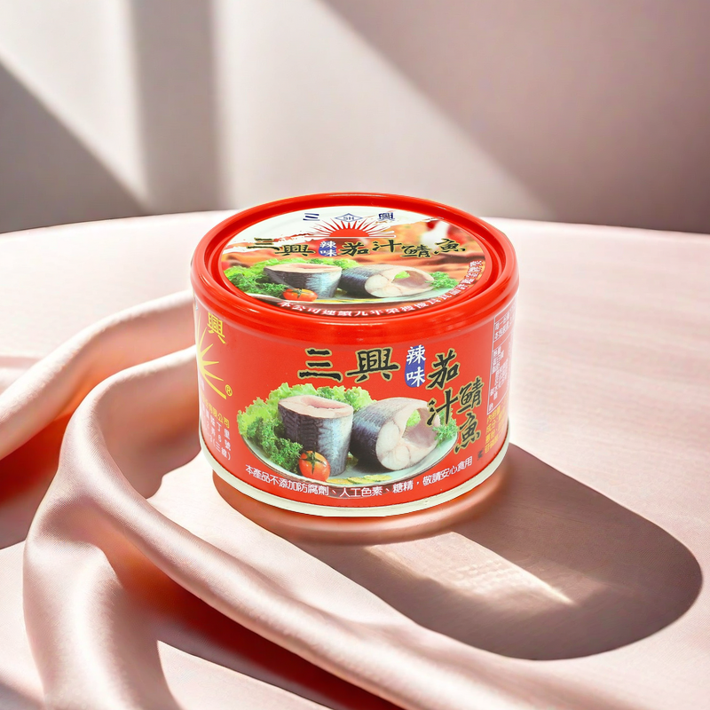 【三興】珍味／辣味 茄汁鯖魚平二號230g #一單上限24罐(一箱)-規格圖3