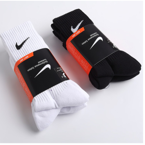 Nike襪子 襪子 白色襪子 高筒襪 L 三雙一組