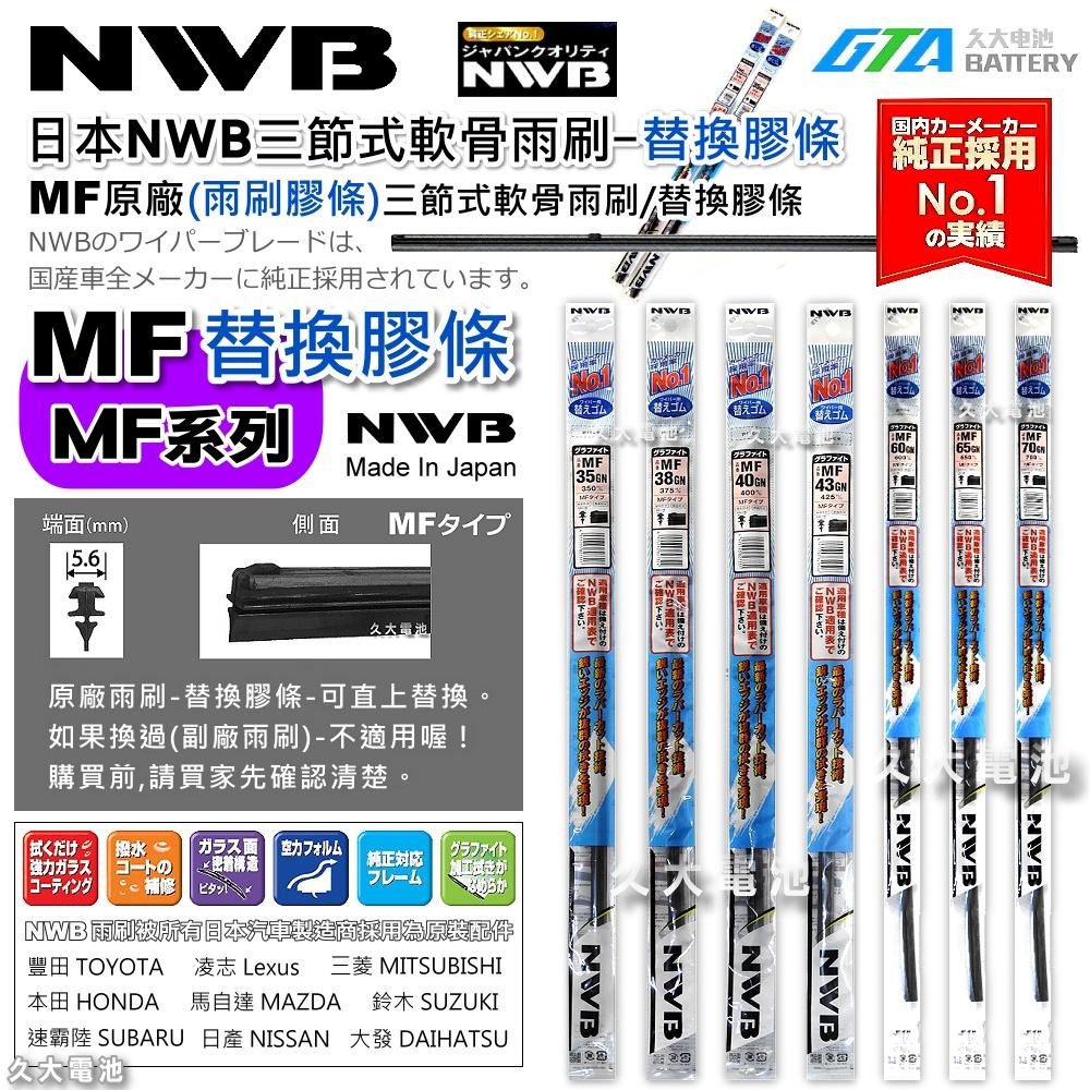 【可超取】日本 NWB MF系列 MF65 (5.6mm) 雨刷膠條 軟骨雨刷皮 本田 HONDA 馬自達 原廠新車膠條-細節圖2