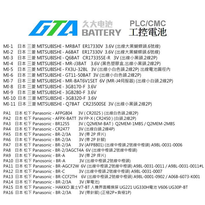✚久大電池❚ 施耐德 Schneider 990XCP98000 PLC/CNC電池 SC2-細節圖7