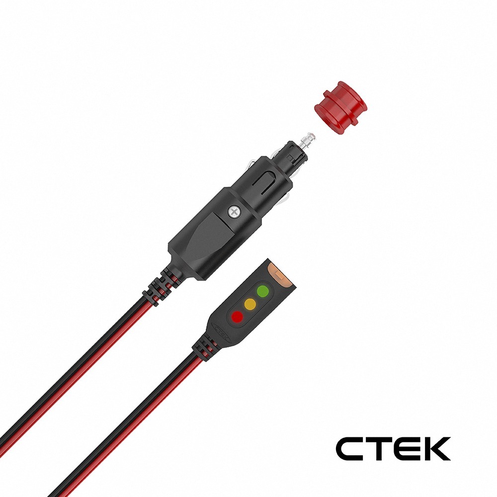 【CTEK】電壓偵測型-點菸孔連接線 公頭  顯示電量狀態 適用CTEK所有充電機-細節圖2