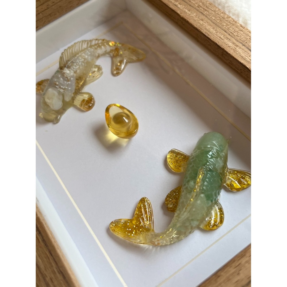 《九如太極》雙鯉納財｜手工能量藝術框-細節圖7