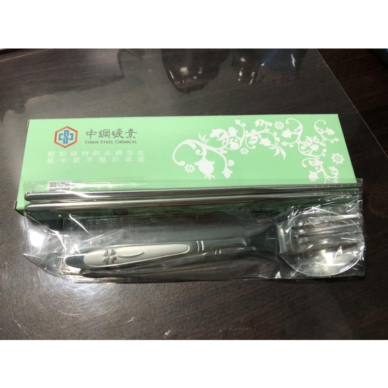 304不銹鋼餐具組 環保餐具組  叉子 筷子 湯匙 中碳 股東會紀念品-細節圖2