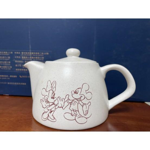日本Disney 迪士尼收藏 米奇&amp;米妮 陶瓷茶壺茶杯禮盒組 百貨公司 來店禮 交換禮物
