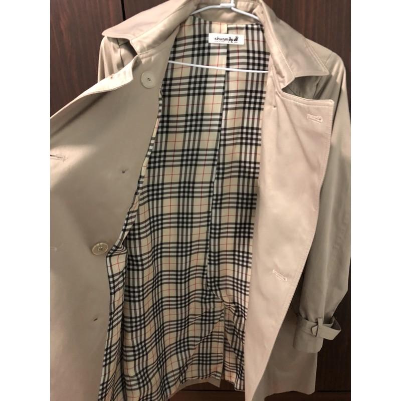 韓國卡其長板風衣外套 韓國帶回-細節圖3