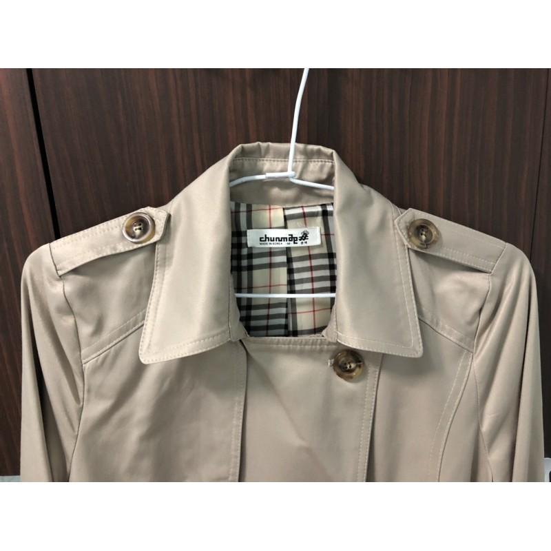 韓國卡其長板風衣外套 韓國帶回-細節圖5