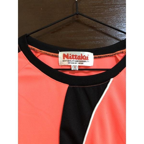 Nittaku 吸濕排汗衫 POLO衫 桌球衣 亮橘色 前衛 設計-細節圖2