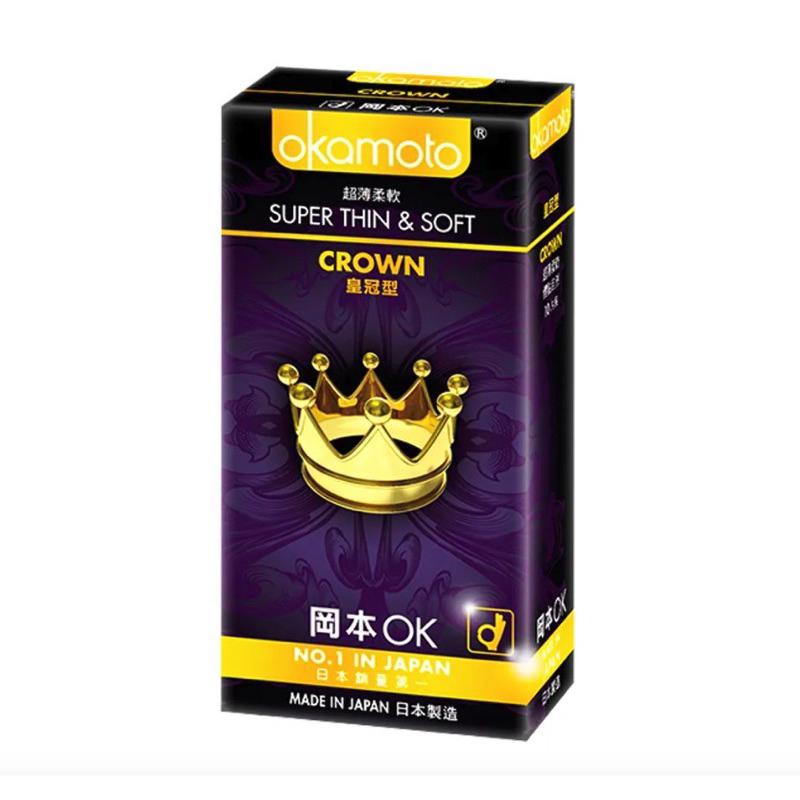 ✨新賣場衝銷量✨Okamoto 岡本皇冠型保險套 超薄型 衛生套 保險套 10入 安全套 衛生套 成人專用避孕套 D07-細節圖3