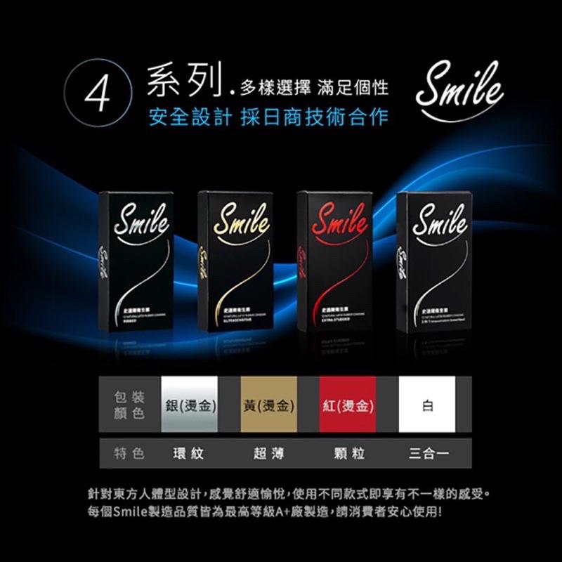 ✨新賣場衝銷量✨Smile保險套 史邁爾 衛生套 避孕套 三合一型 超薄款 保險套 顆粒 12入 D08-細節圖2