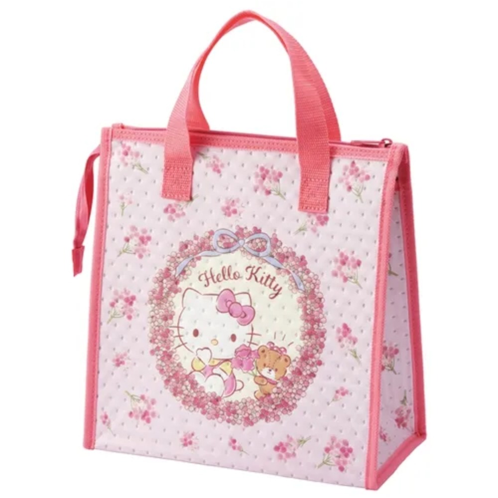 現貨 Hello Kitty 不織布冷袋 日本飛機直送 三麗鷗角色 保冰袋 保溫袋 便當袋 午餐袋 拉鍊-細節圖3