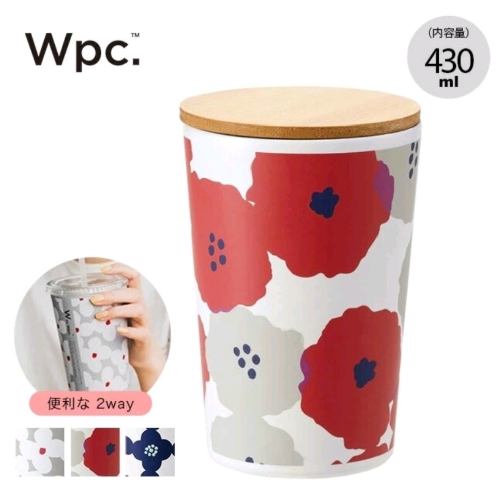 現貨 日本 Wpc 不鏽鋼 保溫保冷杯 真空雙層 日本直送 飲料杯 水杯 杯子 北歐風 花朵-細節圖2