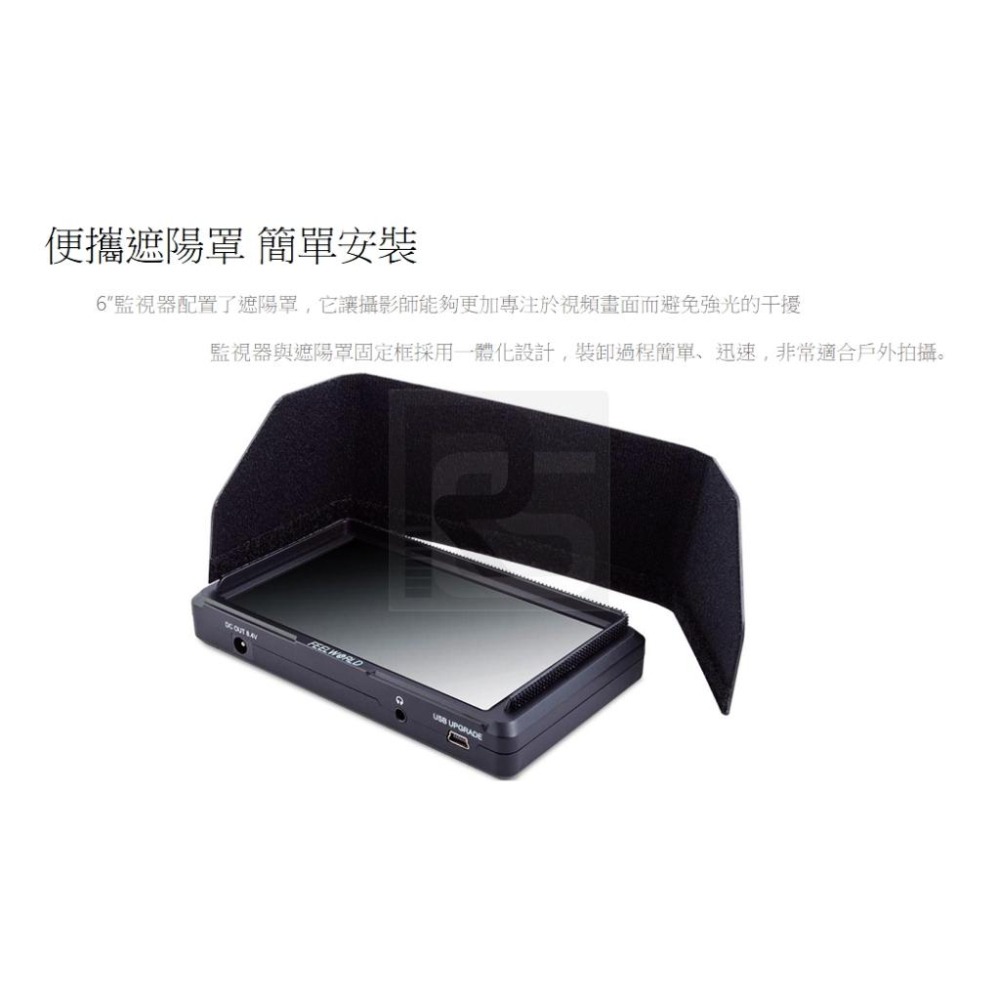 【台灣現貨】USB供電款 - FEELWORLD 6吋 3D LUT. 4K 攝影監視器/全高清(贈 F570)-細節圖8