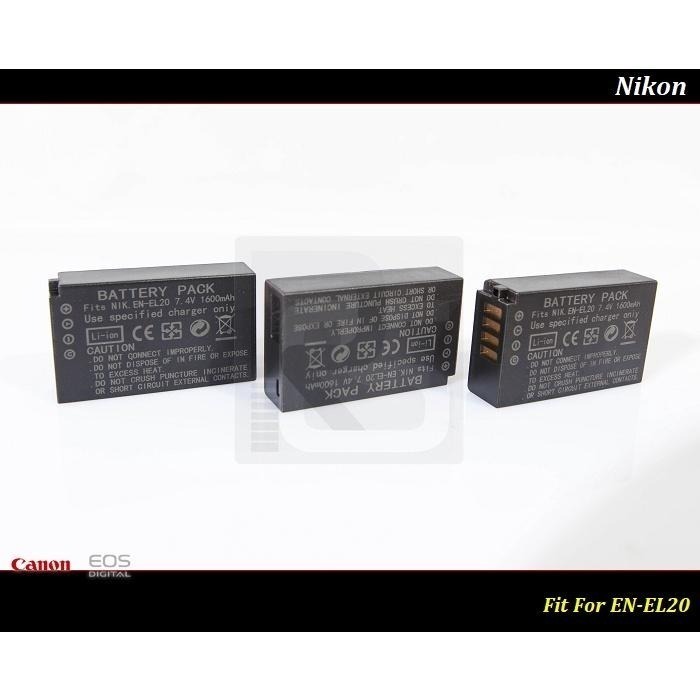 【台灣現貨】全新Nikon EN-EL20 高容量鋰電池EN-EL20a / P1000 類單 J1 J2 J3 S1-細節圖2