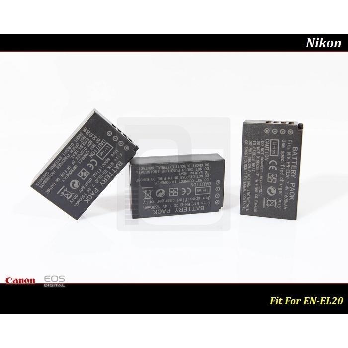 【台灣現貨】全新Nikon EN-EL20 高容量鋰電池EN-EL20a / P1000 類單 J1 J2 J3 S1-細節圖3
