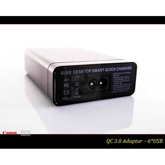 【特價促銷】六口 QC3.0 快速充電器 / QC3.0 閃充 - 足60W 智能充電器-細節圖6