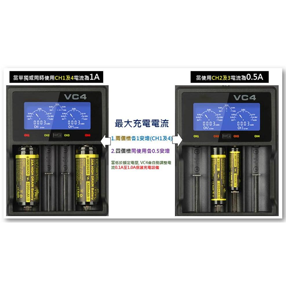 【特價促銷】全新新款LED液晶 Xtar VC4 萬用智慧充電器 18650/32650/Nitrcore D4可參考-細節圖8
