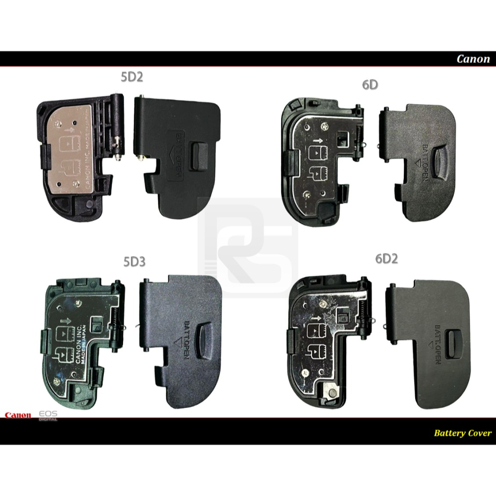 [台灣現貨] Canon 單眼電池蓋.電池艙蓋 5D2 5D3 6D 6D2 7D 7D2 80D 550D 800D-細節圖2