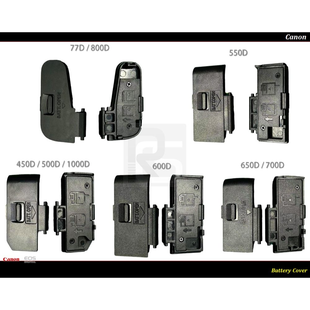 [台灣現貨] Canon 單眼電池蓋.電池艙蓋 5D2 5D3 6D 6D2 7D 7D2 80D 550D 800D-細節圖4