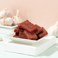 【萬味軒肉乾】厚片肉乾系列 -【蒜味口味單片獨立航空包裝 160g】