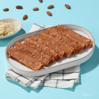 【萬味軒肉乾】脆片肉乾系列－【杏仁口味80g】