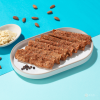 【萬味軒肉乾】脆片肉乾系列－【黑胡椒杏仁口味 80g】