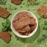 【萬味軒肉乾】素食系列－【素肉片 150g】