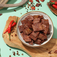 【萬味軒肉乾】素食系列－【辣味素竹腸 150g】