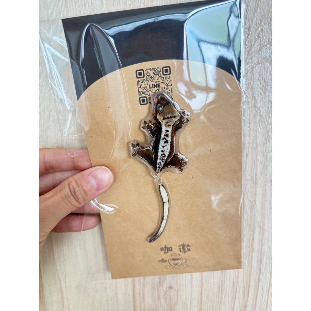 <下單前請先悄悄話確認細節喔!> ～熱縮片手繪守宮吊飾～-細節圖2
