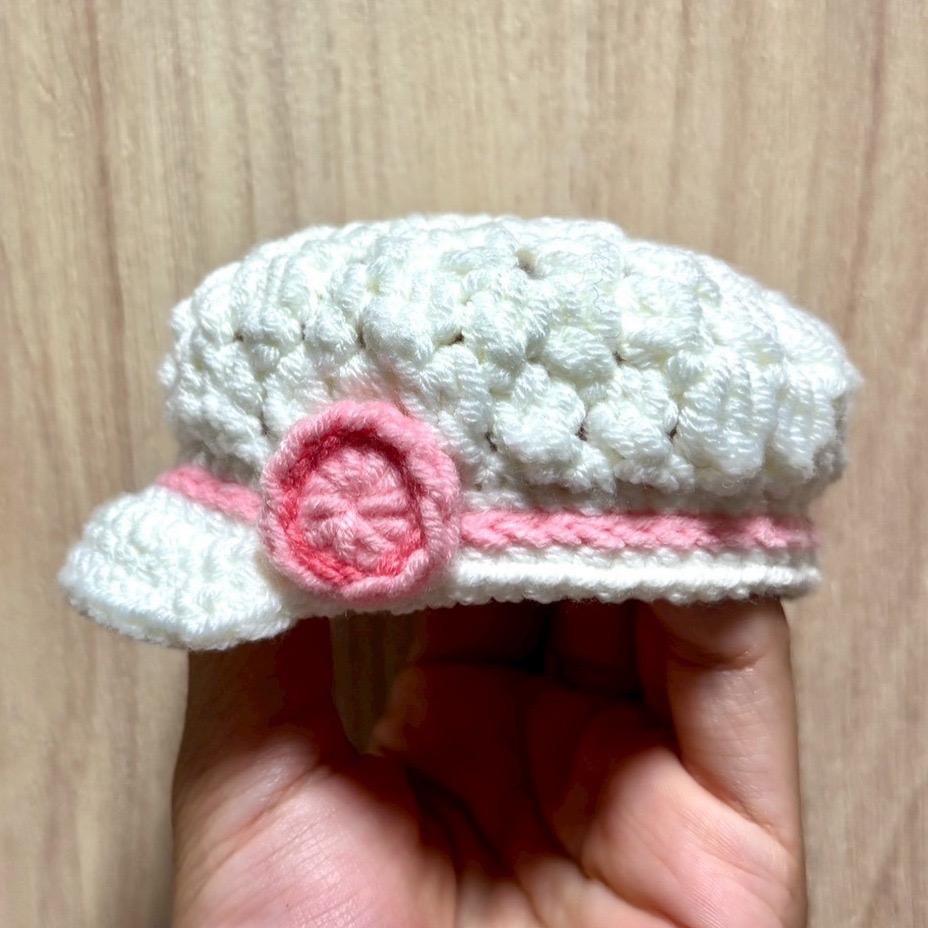 《編み物》娃の服飾 貝雷帽《客製化商品請於下單前先敲敲話溝通細節喔！》-細節圖4