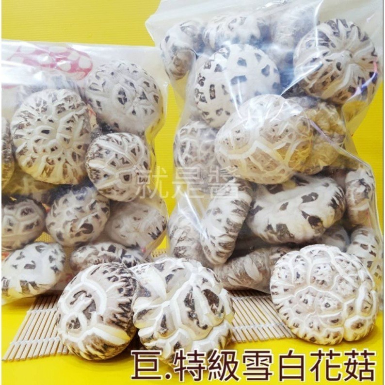【金海湘商行】特級天白花菇 300g∣600g 厚實、Q彈 A1韓國白花菇-細節圖2