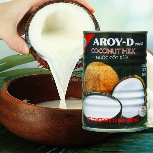 【金海湘商行】AROY-D 椰奶 椰漿 400毫升｜瓶 COCONUT MILK 料理用