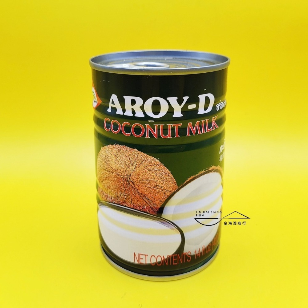 【金海湘商行】AROY-D 椰奶 椰漿 400毫升｜瓶 COCONUT MILK 料理用-細節圖2