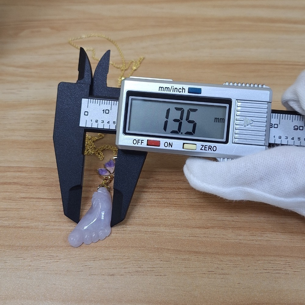 ✨️色漾軒✨️知足常樂 #紫翡翠 #天然A貨翡翠-細節圖3