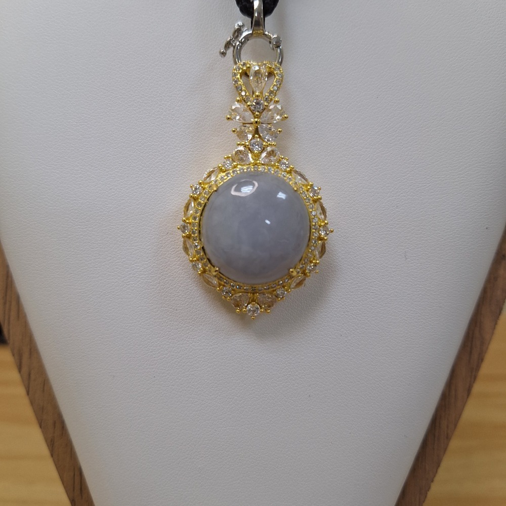 ✨️色漾軒✨️ 紫翡翠大蛋面吊墜 #天然A貨翡翠-規格圖4