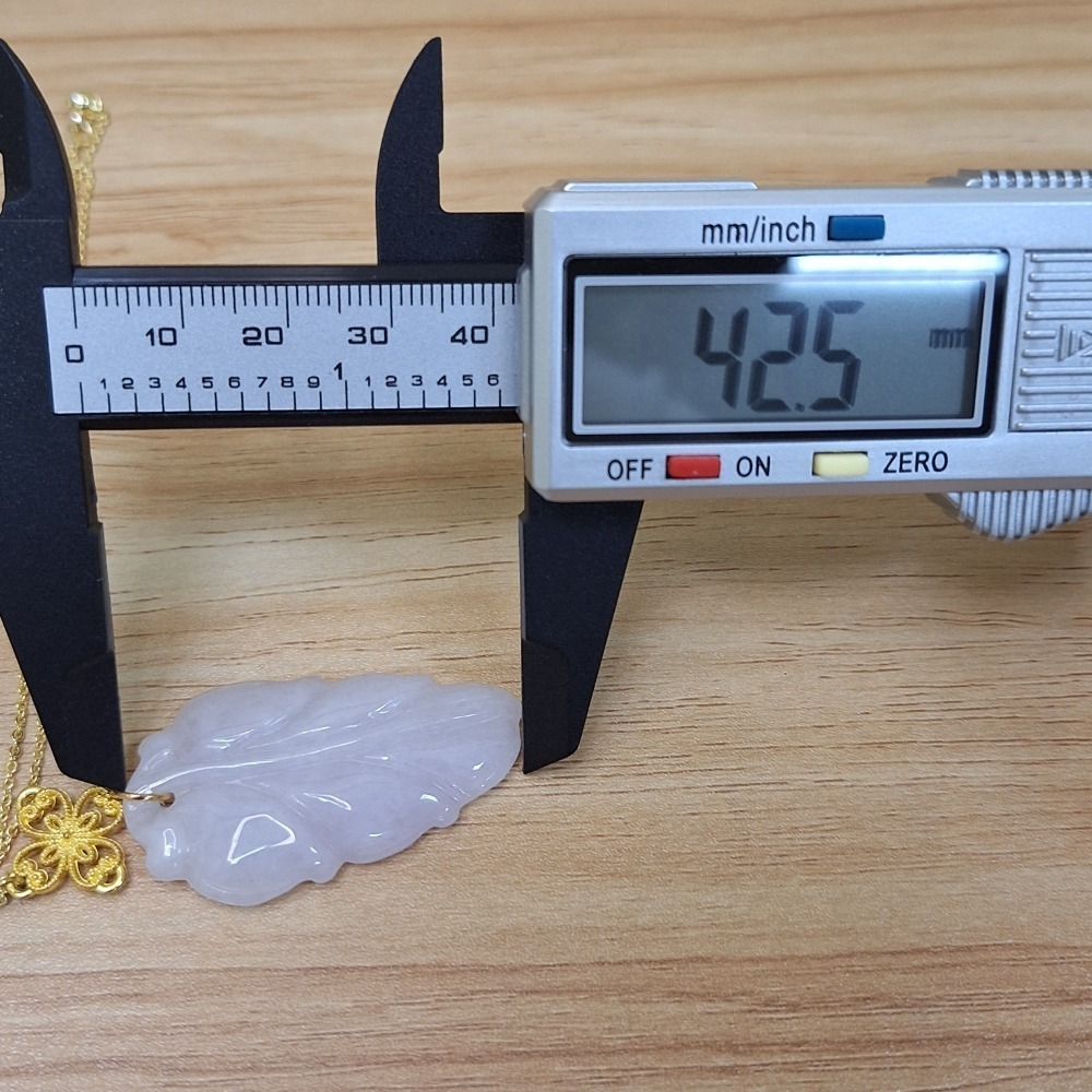 ✨️色漾軒✨️ 大葉有成 #天然A貨翡翠 #白翡翠-細節圖4