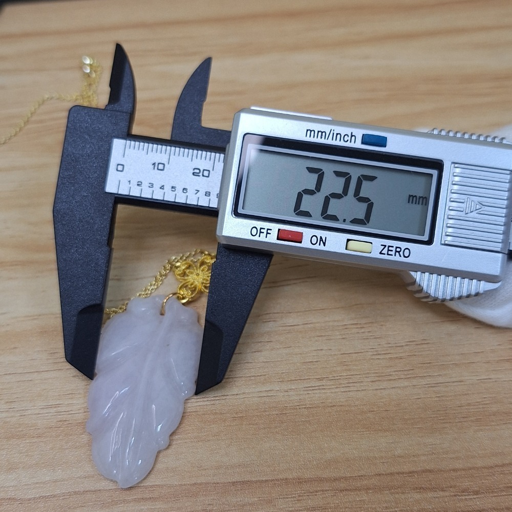 ✨️色漾軒✨️ 大葉有成 #天然A貨翡翠 #白翡翠-細節圖5