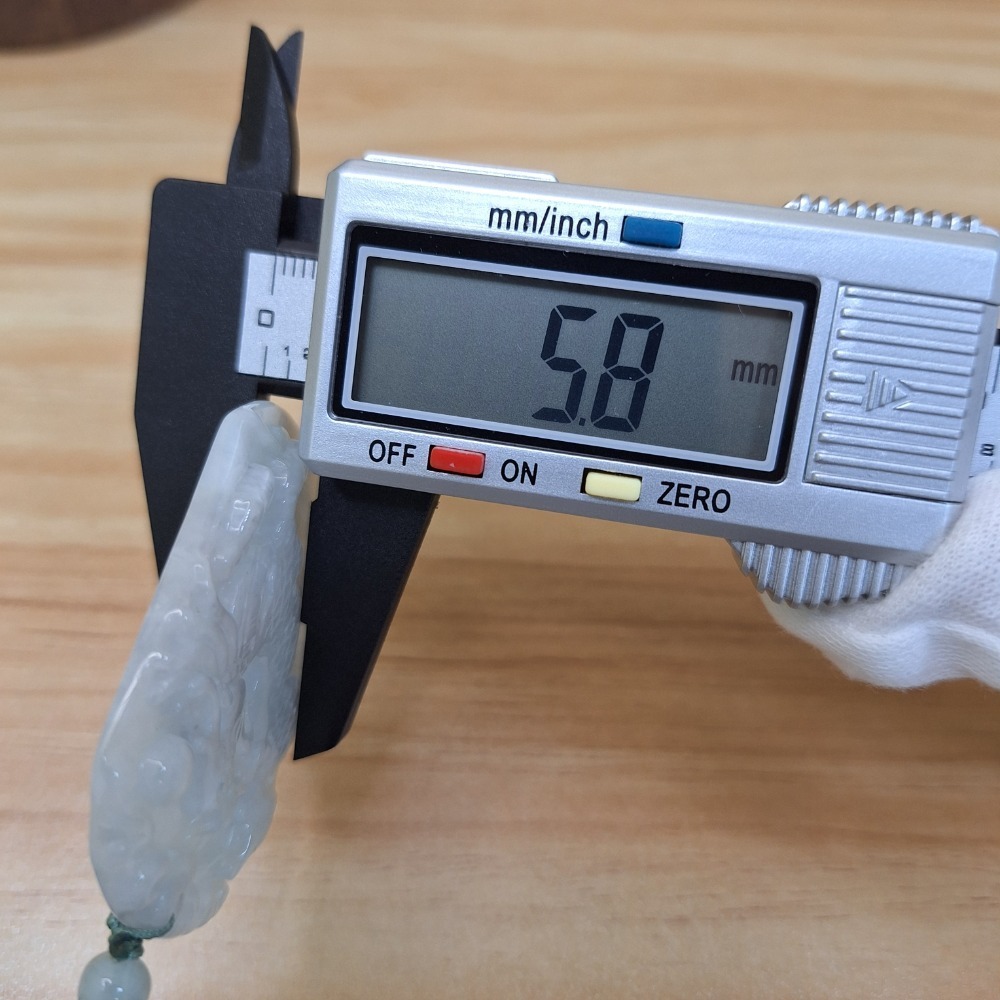 ✨️色漾軒✨️糯冰烏雞麒麟回頭招財納福 #天然A貨翡翠-細節圖6