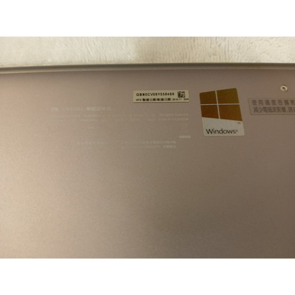 【二手】ASUS UX410UQ i7 8GB SSD+1TB 獨顯940MX 文書/影音/輕度遊戲 筆電-細節圖3