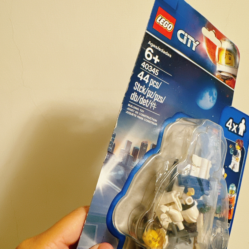 <木木·仕事部屋 Mu Mu Studio> 盒損 樂高 LEGO 40345 太空系列 太空人 人偶組 擴充包 人偶-細節圖2