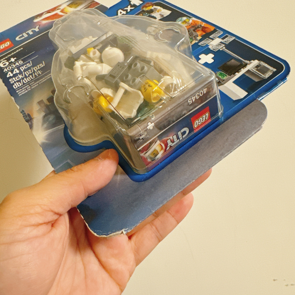 <木木·仕事部屋 Mu Mu Studio> 盒損 樂高 LEGO 40345 太空系列 太空人 人偶組 擴充包 人偶-細節圖3