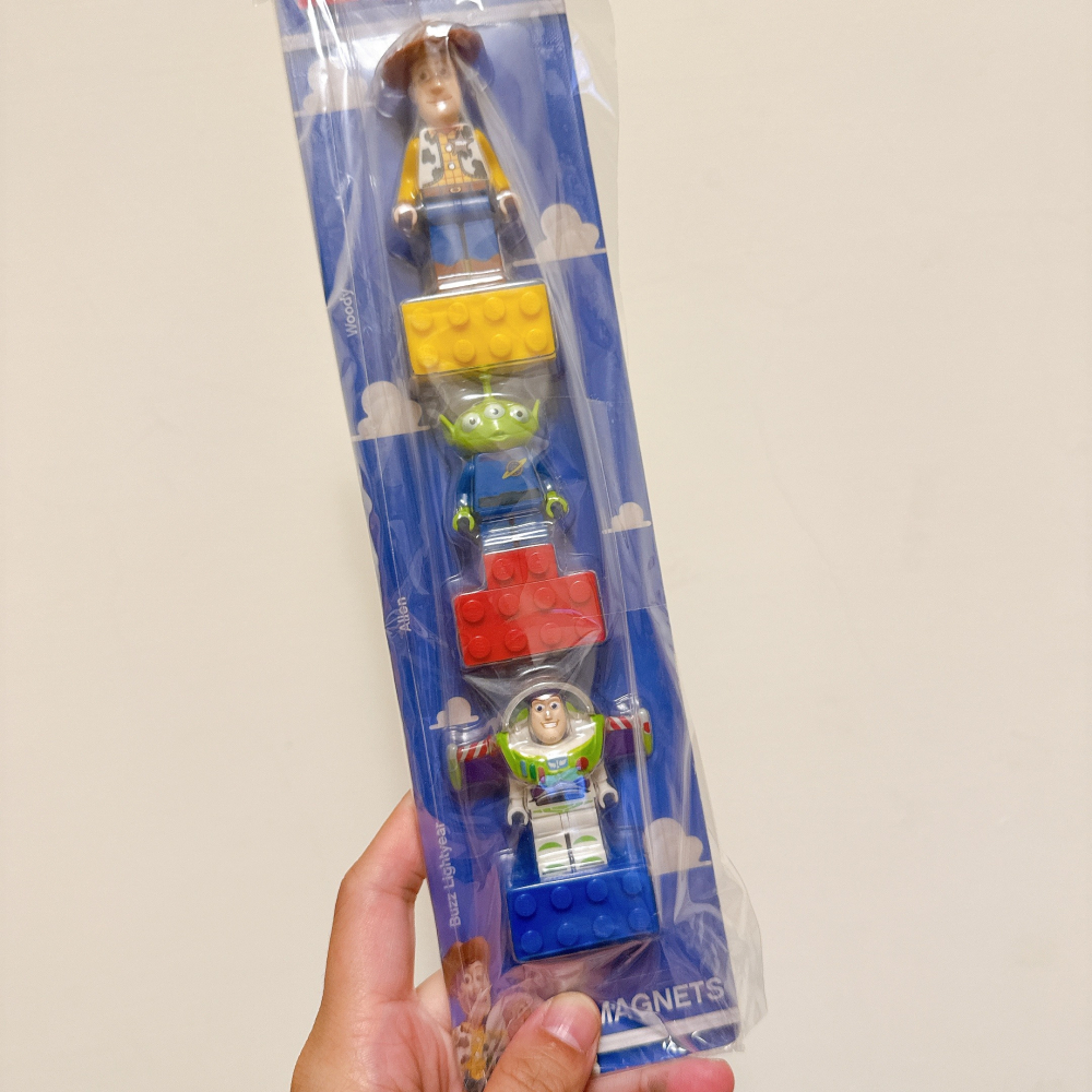 <木木·仕事部屋Mu Mu Studio> 樂高 lego 852949 玩具總動員 胡迪 巴斯 三眼怪 磁鐵 冰箱貼-細節圖2