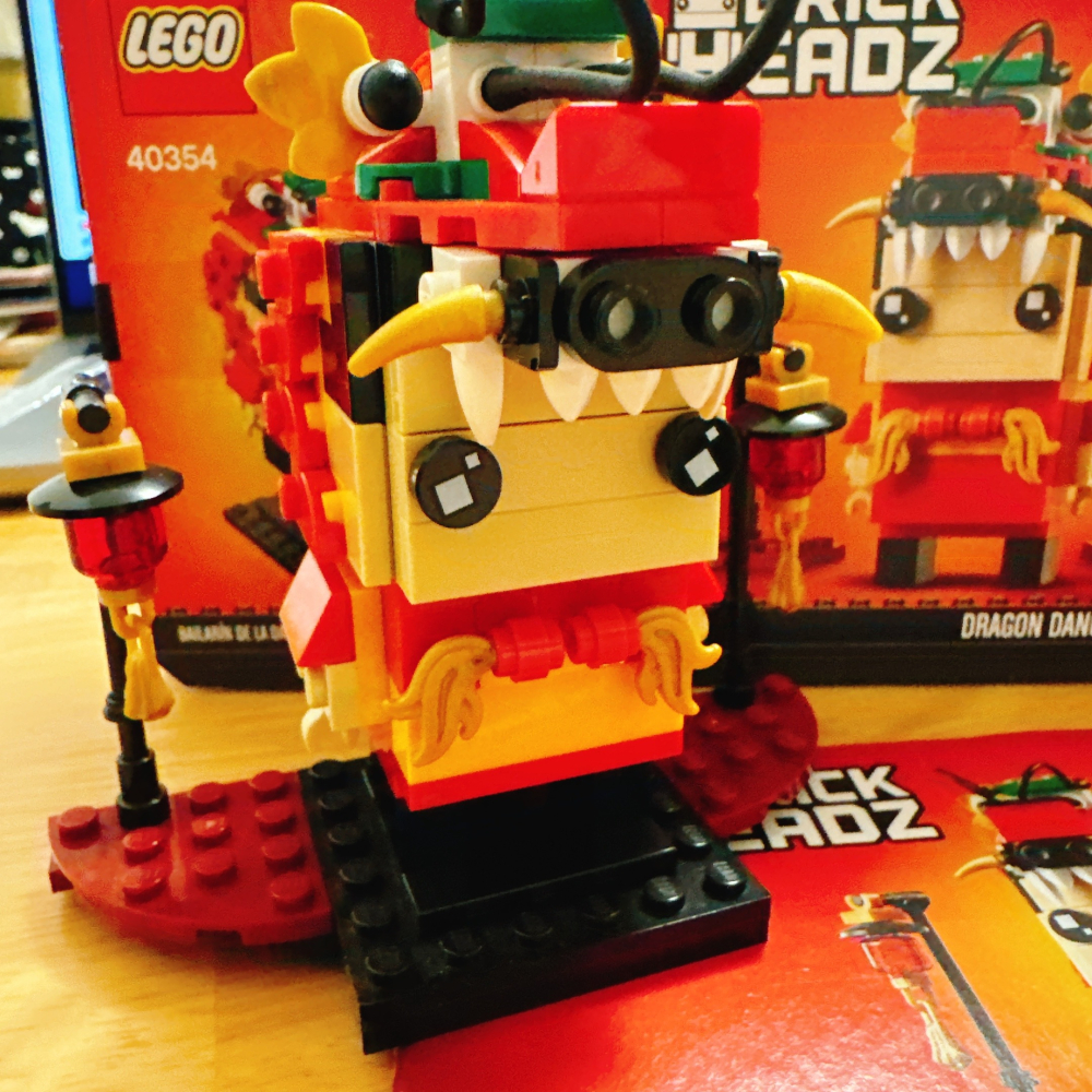 <木木·仕事部屋 Mu Mu Studio> 二手 樂高 LEGO 40354 Dragon Dance Guy 舞龍-細節圖2