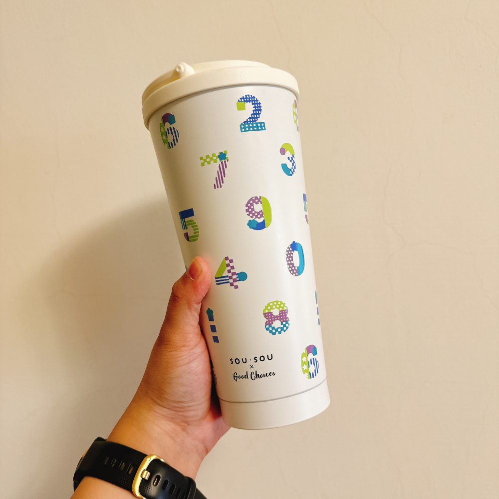 <木木·仕事部屋 Mu Mu Studio> 711 SOU SOU sousou 手提不鏽鋼杯 750ml 十數慶祝-細節圖4