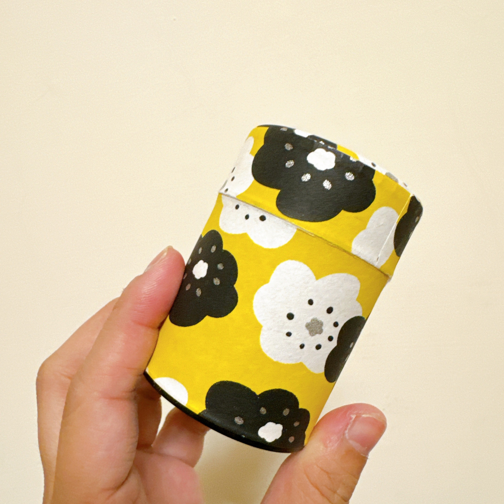 <木木·仕事部屋 Mu Mu Studio> 二手 SOU SOU sousou 茶葉罐 茶罐 小罐 收納罐 微笑 黃-細節圖2