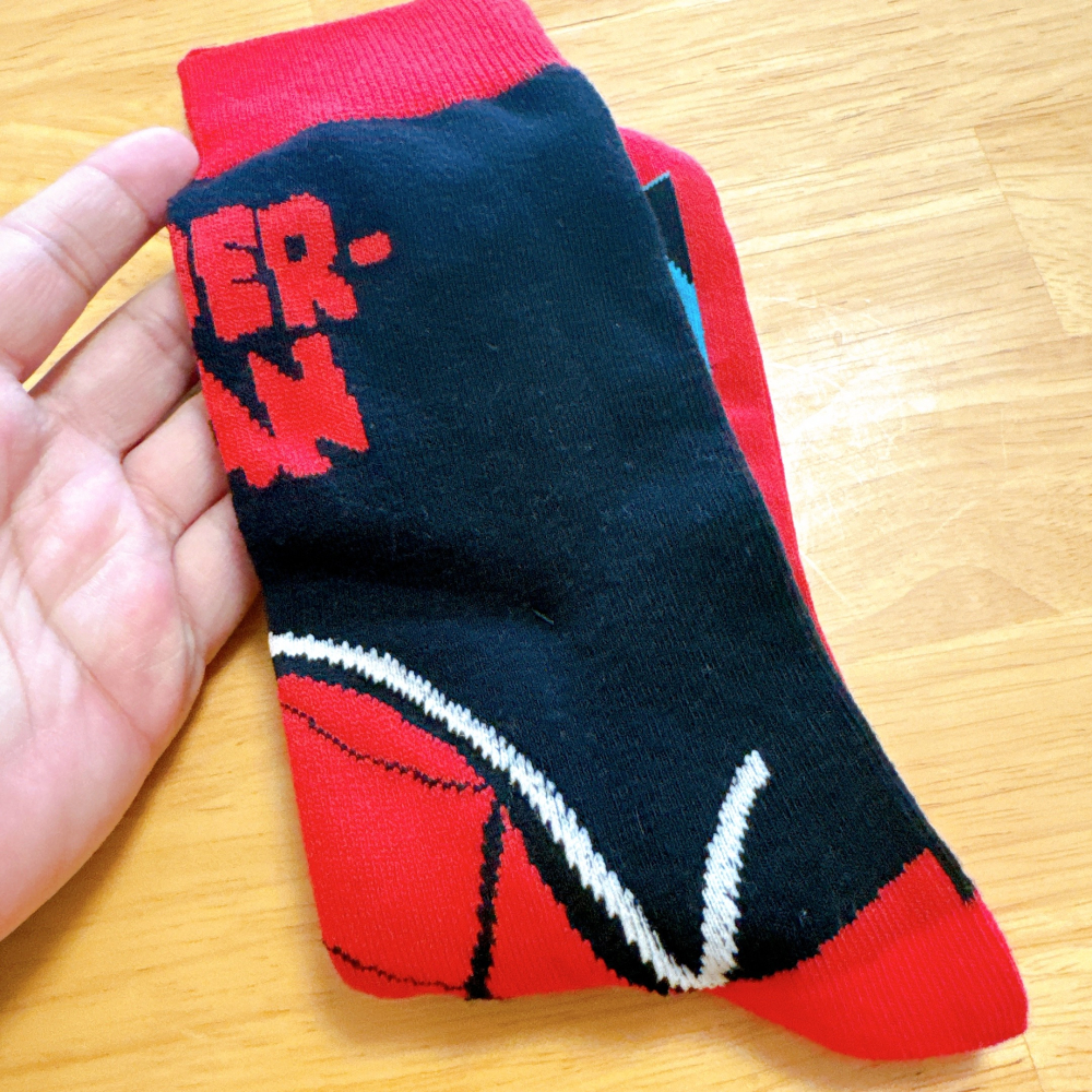 <木木·仕事部屋 Mu Mu Studio> Marvel 漫威 蜘蛛人 長襪 襪子 男女通用 超級英雄-細節圖3