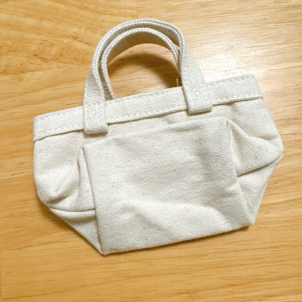 <木木·仕事部屋 Mu Mu Studio> muji 無印良品 無印 迷你 帆布托特包 帆布包 小包 小物包 小物袋-細節圖4