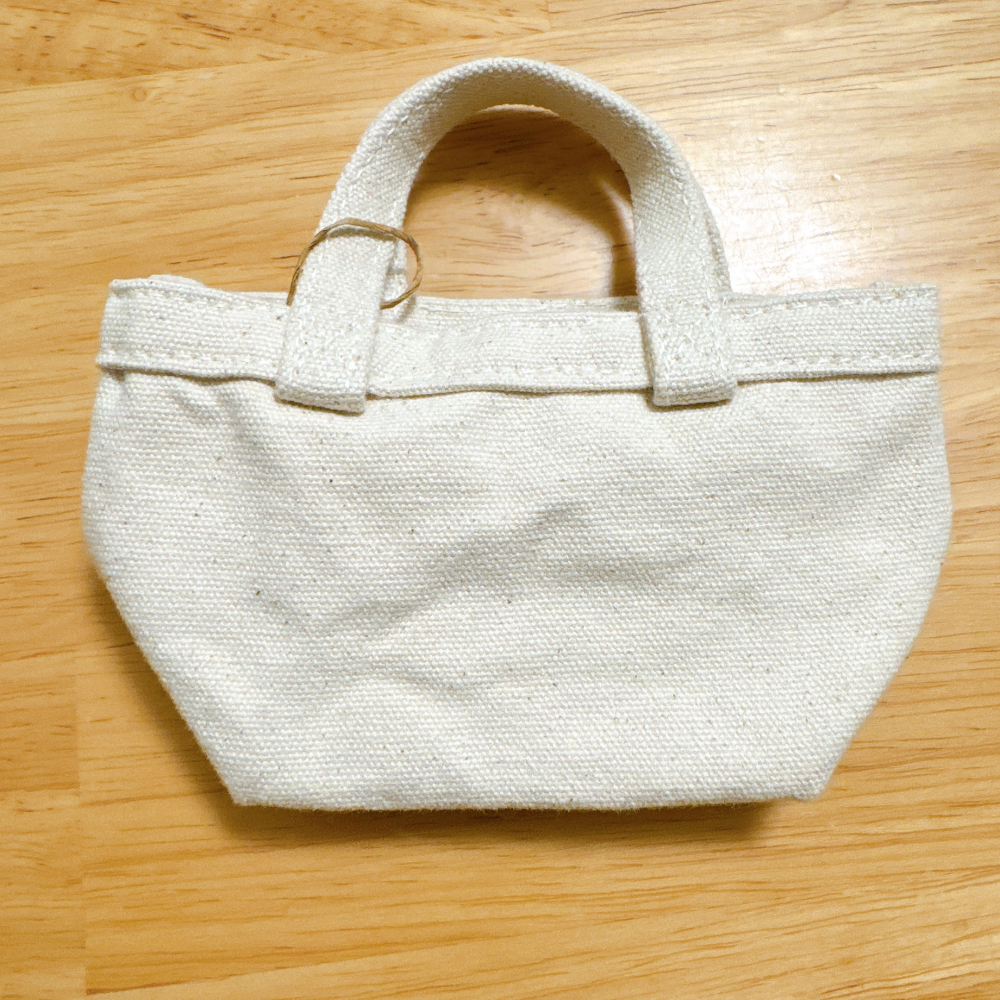 <木木·仕事部屋 Mu Mu Studio> muji 無印良品 無印 迷你 帆布托特包 帆布包 小包 小物包 小物袋-細節圖5