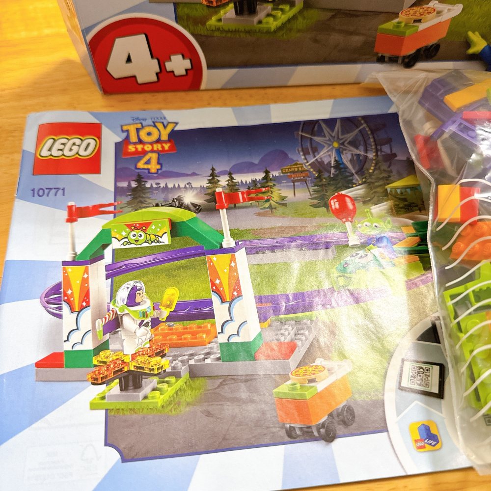 <木木·仕事部屋 Mu Mu Studio> 二手 樂高 lego 10771 玩具總動員4 巴斯 三眼怪 嘉年華雲霄-細節圖2