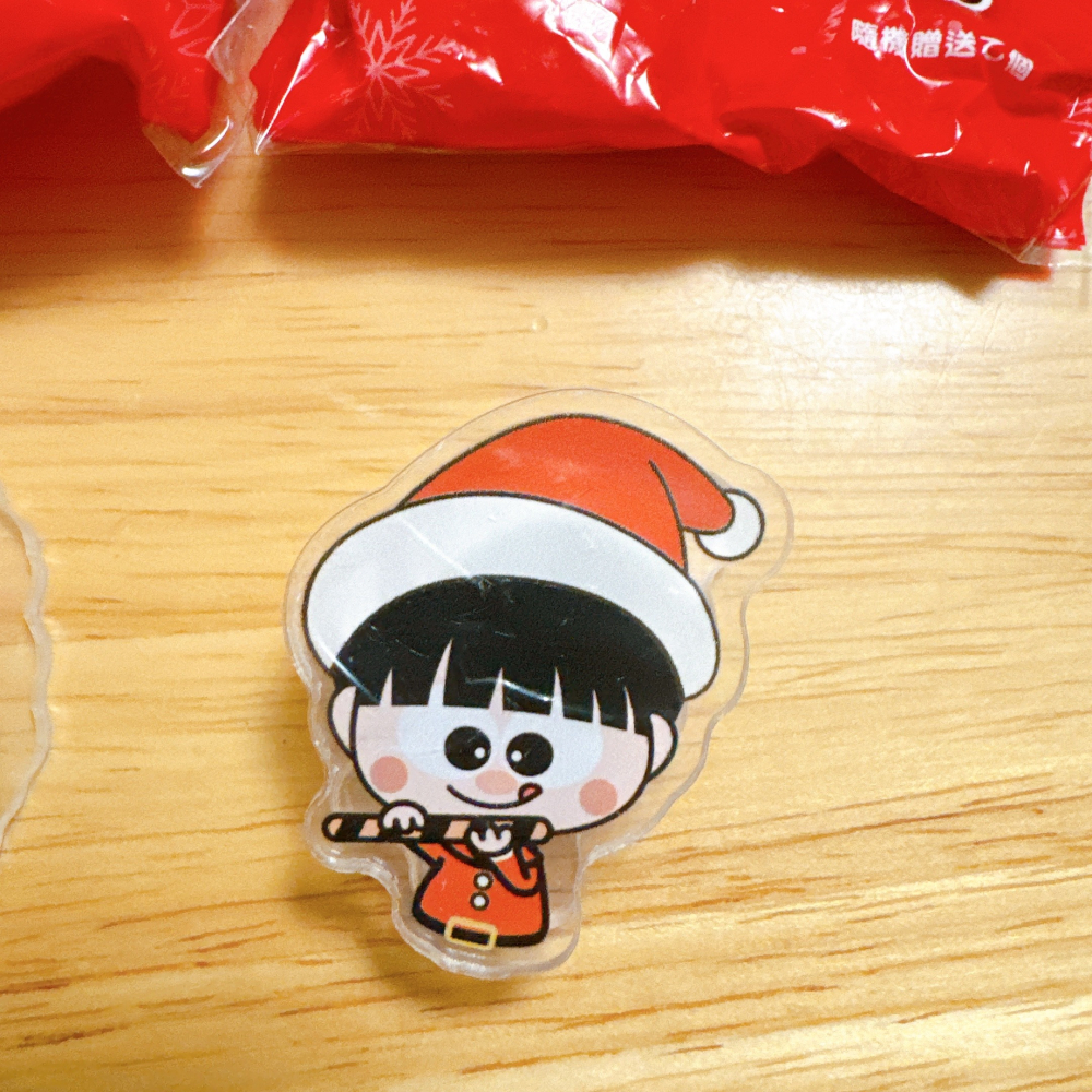 <木木·仕事部屋 Mu Mu Studio> 小瓜呆 脆笛酥 聖誕節 聖誕老人 聖誕花圈 壓克力夾 造型夾 文具夾 限定-細節圖3